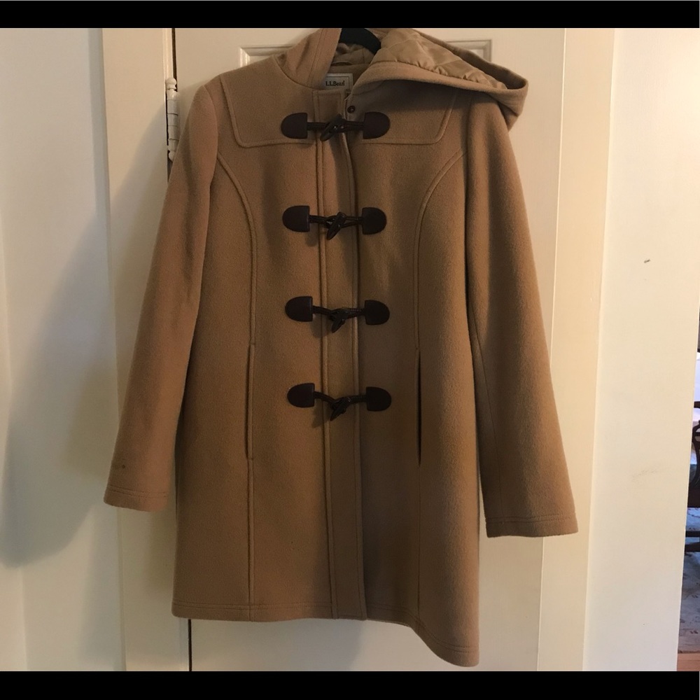 LL Bean Wool Toggle Jacket size 8